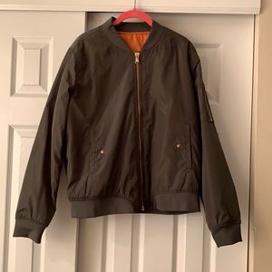 Green bomber jacket